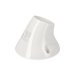 Edm Porte-lampe à culot E27 zócalo curvo blanc