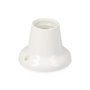 Edm Portalamparas E27, Zocalo Recto, 4A 250V, Blanc, Max 40W, Diamètre Base 7.5 cm x Hauteur 5.5 cm