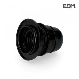 Edm Douille Semi-filetée E27 avec Rondelle Noir