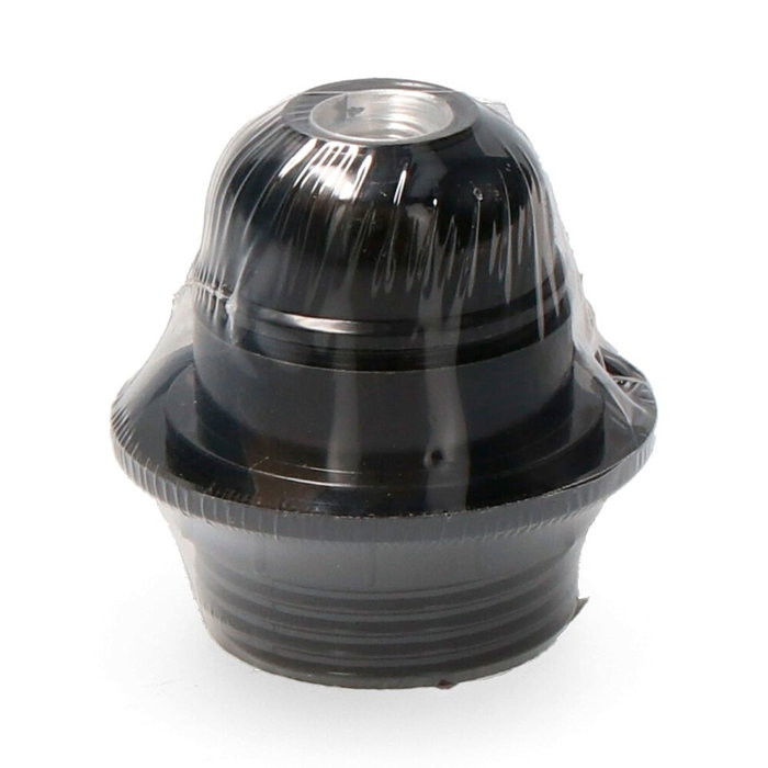 Edm Porte-lampe semi-vissé E27 avec rondelle rétractable noir