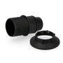 Solera Porte-lampe semi-fileté E14 avec rondelle noir