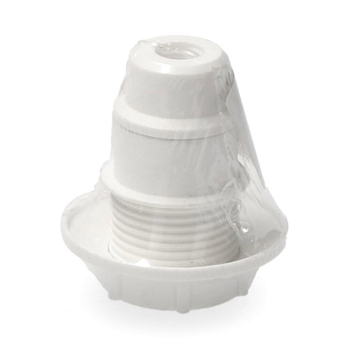 Solera Porte-lampe E14 semi-roscable blanc avec rondelle rétractile