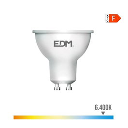 Edm Ampoule dicroïque LED GU10 7W 550 lm 6400K lumière froide 45°