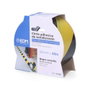 Edm Ruban adhésif de signalisation jaune et noir 50 mm x 30 m