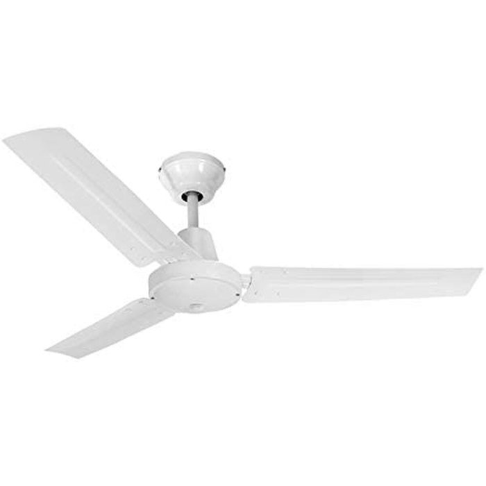 Ventilateur de Plafond EDM 33981 Blanc 60 W Ø 140 cm industriel