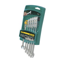 Mota Herramientas EWJ1 Jeu de 6 clés combinées articulées à cliquet 8-17 mm