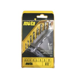 Mota Jeu de 8 forets HSS pour métal Ø 3-10 mm, carbure de tungstène, modèle MJ8