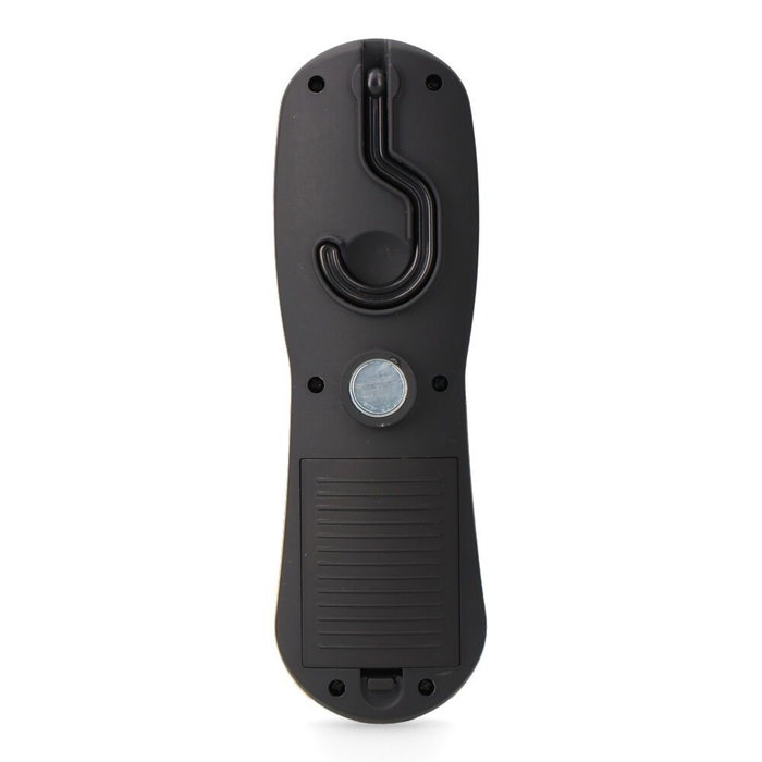 Edm Lampe torche LED XL Patrol Blaze 5W 200 lm avec crochet + aimant, 3 piles AA fournies, 6500K, lumière froide, antidérapante