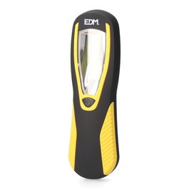 Edm Lampe torche LED XL Patrol Blaze 5W 200 lm avec crochet + aimant, 3 piles AA fournies, 6500K, lumière froide, antidérapante