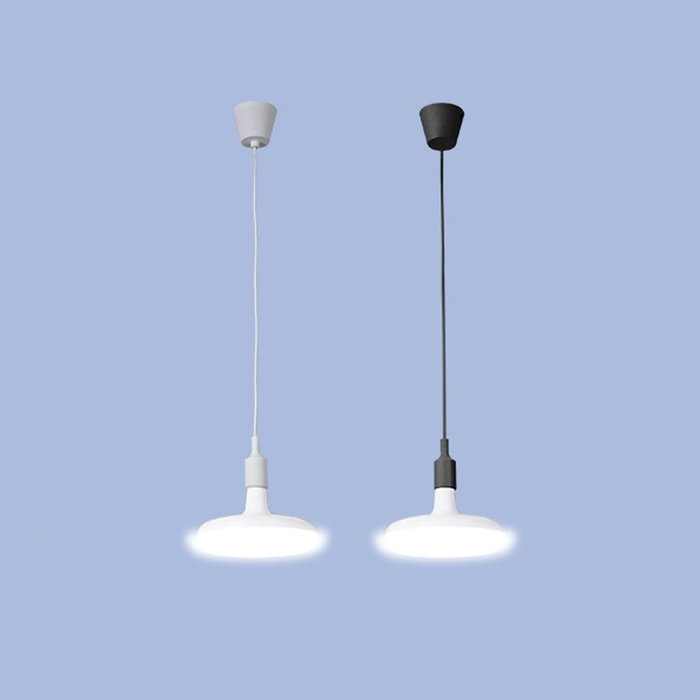 Edm Lampe Suspendue Silicone E27 60W Noir 4,4x100cm
