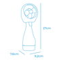 Mini Ventilateur Portable EDM 33979 Bouteille Pulvérisatrice