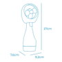 Mini Ventilateur Portable EDM 33979 Bouteille Pulvérisatrice