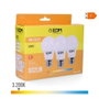 Edm Kit 3 ampoules LED Standard E27 10W 932lm 3200K Lumière Chaude Ø6x10,8cm