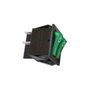 Edm Interrupteur double 15A 250V vert
