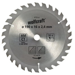Wolfcraft Disque de scie circulaire CT 160 mm x 20 dents