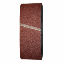 Wolfcraft Papier de verre à bande corindon grain 40, 75 x 533 mm, 3 pièces