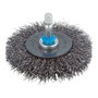 Wolfcraft Brosse de disque en fils d'acier tige hexagonale ø75 x 10 mm