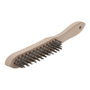 Wolfcraft 2723000 Brosse manuelle en acier avec manche en bois 35 x 280 x 39 mm