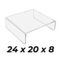 Compossar Peana en métacrylate transparent pour moniteur PC 24x20x8 cm 6 mm