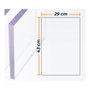 Compossar Plaque polycarbonate compact transparent 4 mm 29 x 43 cm haute résistance