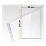Compossar Plaque Métacrylate Transparente Coulée 3mm 20x30cm - Découpe, Résistant UV, Léger