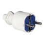 Solera Fiche mâle 2P+T 16A 250V blanc