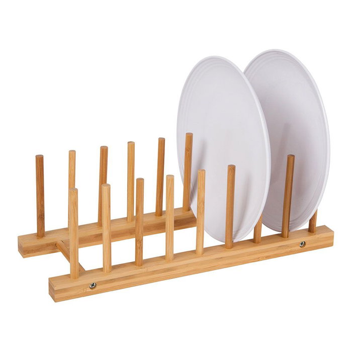 Porte-assiettes en bambou 34 x 12,5 x 12 cm Porte-assiettes en bambou 34 x 12,5 x 12 cm