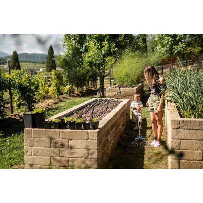 Râteau pour ramasser les feuilles Stocker Manche Télescopique 1,6 m