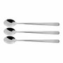 BigBuy Cooking Ensemble de Cuillères Cocktail Acier inoxydable (19 cm) de 3 pièces