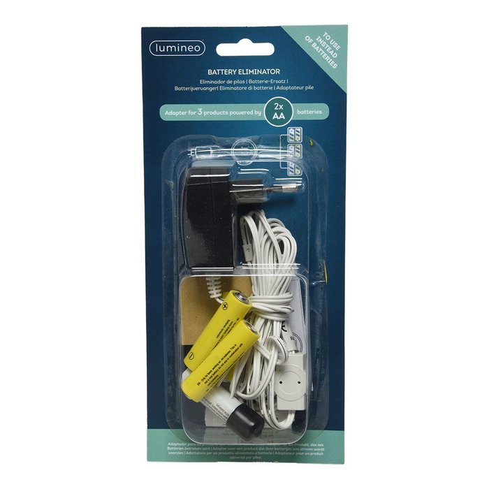 Éliminateur de piles Lumineo 2 x AA Intérieurs Éliminateur de piles Lumineo 2 x AA Intérieurs