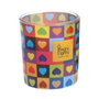 Magic Lights Bougie en verre Pop Art Ø7,5x8,4cm Cœurs