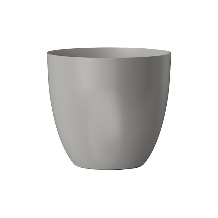 Plastiken Macetero en plastique couleur plata Ø 18 cm Plastiken Macetero en plastique couleur plata Ø 18 cm