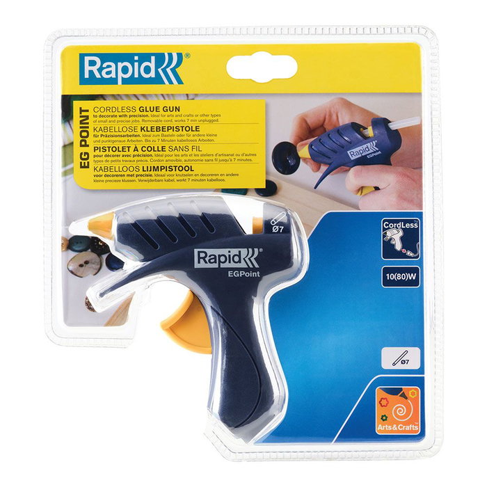 Rapid Pistolet à colle sans fil EGPoint avec buse de 8 mm