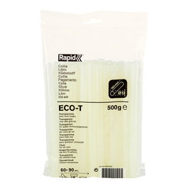 Rapid 24941500 Barre de colle thermofusible ECO T transparente Ø12 x 190 mm 500 g