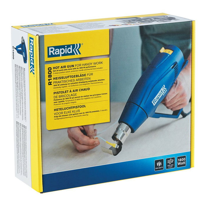 Pistolet à air chaud Rapid R1800 5001341 1800 W Pistolet à air chaud Rapid R1800 5001341 1800 W