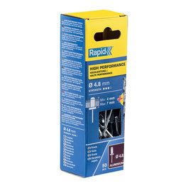 Rapid Remaches aluminium Ø4.8 x 10 mm blister 50 pièces avec foret