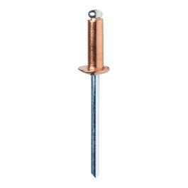 Rapid Rivets en aluminium cuivré Ø4 x 10 mm, blister de 50 pièces avec foret