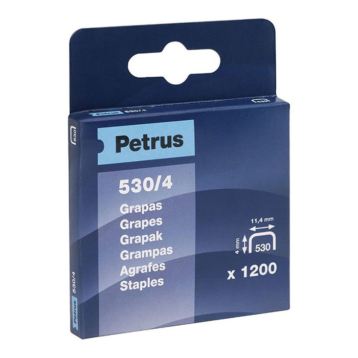 Petrus Agrafes modèle 530/4 mm, 1200 unités Petrus Agrafes modèle 530/4 mm, 1200 unités