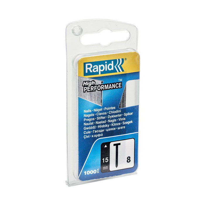 Rapid Pointes galvanisées 8/15 mm, pack de 1000 unités