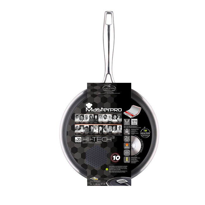 Masterpro Poêle Hi-tech 3 Ø 20 cm en acier inoxydable