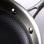 Masterpro Bgmp-1631 Poêle Hi-Tech 3 Acier Inoxydable 18/10 Ø24 cm Antiadhésive Compatible Induction