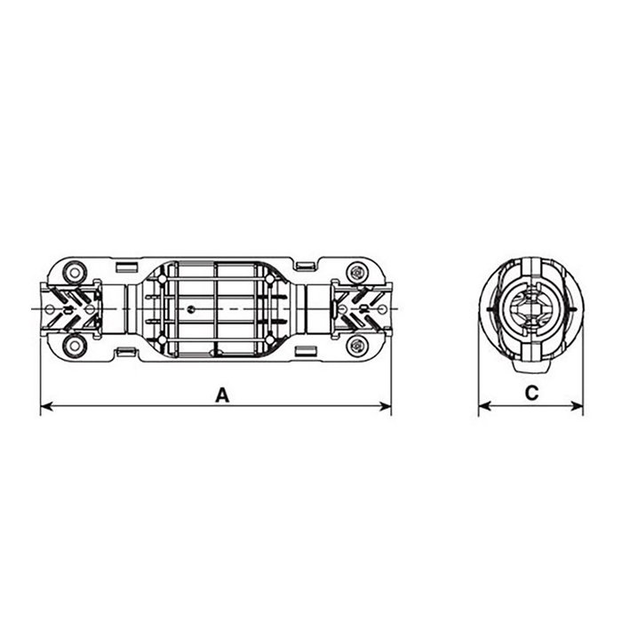 BigBuy Tools Boîte de registre 5650/3 Paguri IP68