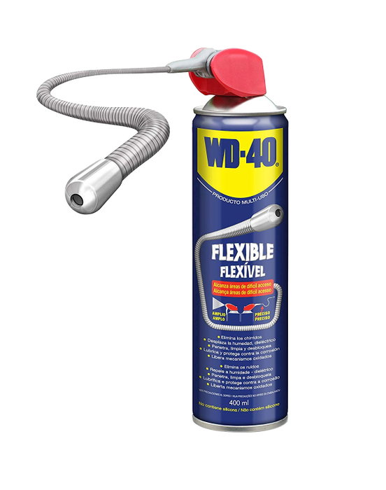 WD-40 Lubrifiant Multiusage en Aérosol avec Canule Flexible, 400 ml WD-40 Lubrifiant Multiusage en Aérosol avec Canule Flexible, 400 ml