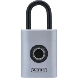 ABUS Cadenas 57/45 Touch à Ouverture Biométrique par Empreinte Digitale, Capteur 360°, Résistant aux Intempéries