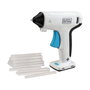 Black + Decker Pistolet à colle sans fil BCGL115-XJ