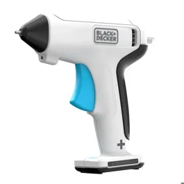 BLACK+DECKER BCGL115-XJ - Pistolet à colle sans fil 3,6V avec batterie, chauffe rapide 30s, LED intégrée et 20 sticks de colle inclus - Pour bricolage