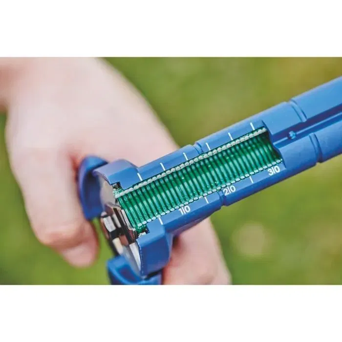 Rapid Pince à grillage FP222 avec chargeur 50 agrafes VR22 pour pose de clôture, coupe-fil Ø2mm, diamètre 5-11mm