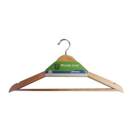 Mondex Woody Line Lot de 3 Cintres Bois Écologique FSC 42,5 x 23 cm