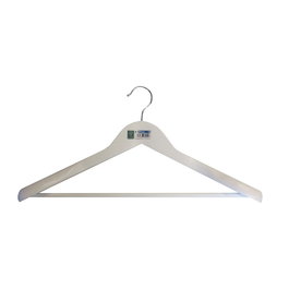 Mondex Cintre contouré avec épaules bois blanc écologique FSC 45 x 23 cm - 55 mm