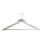 Mondex Cintre contouré avec épaules bois blanc écologique FSC 45 x 23 cm - 55 mm